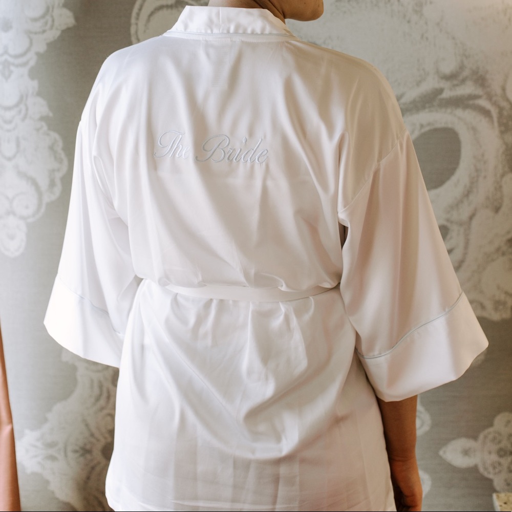 In Bloom by Jonquil White Satin “The Bride” Robe